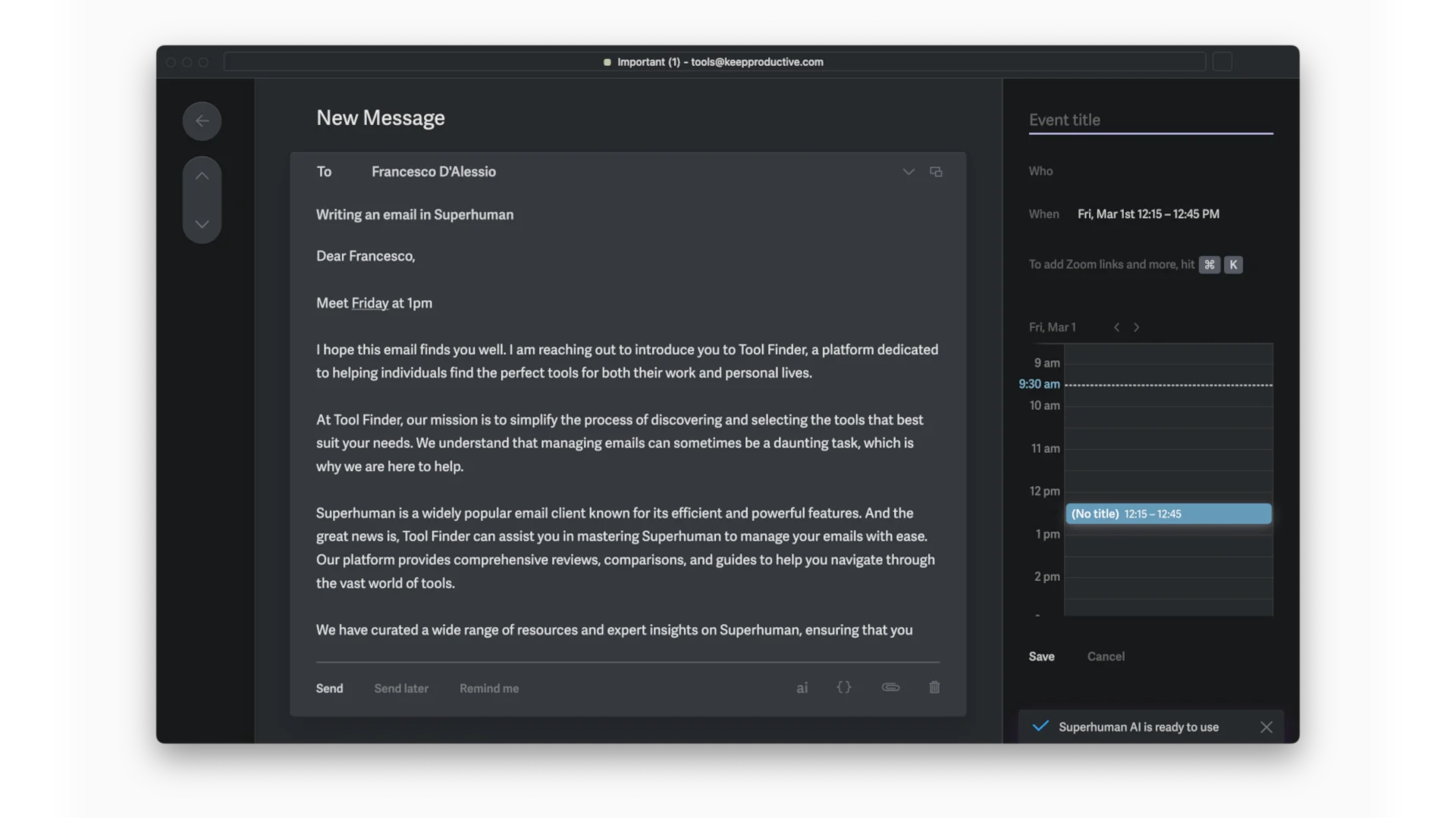Superhuman - Calendar and Email in One
