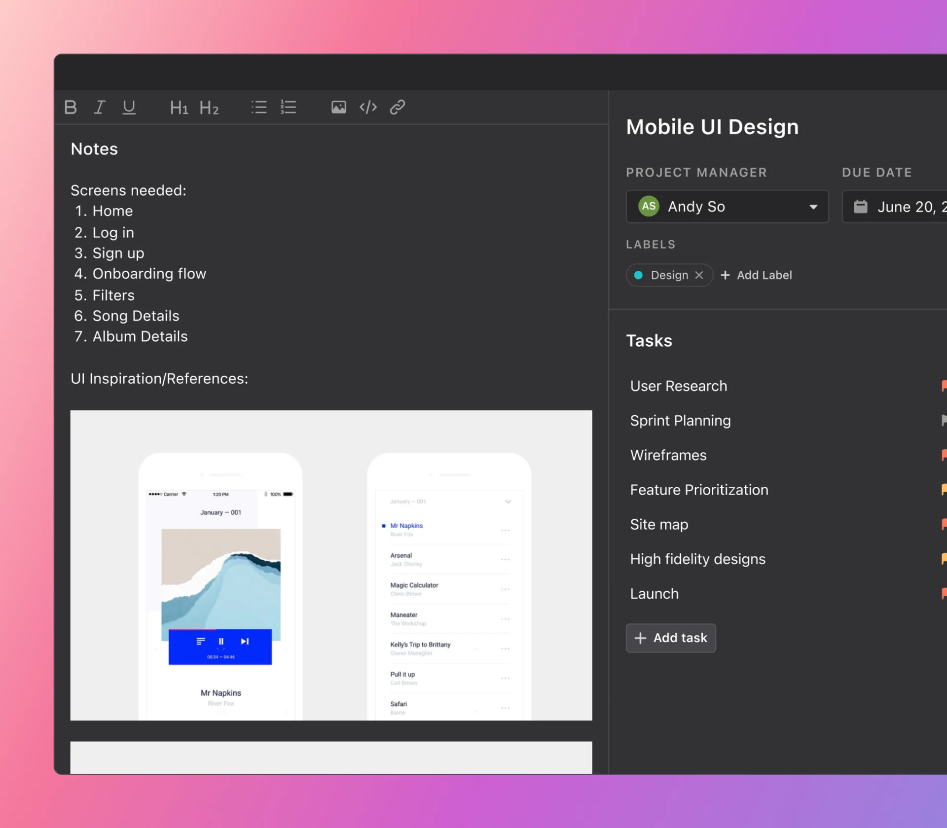 Using Motion for Organizing Tasks and Projects