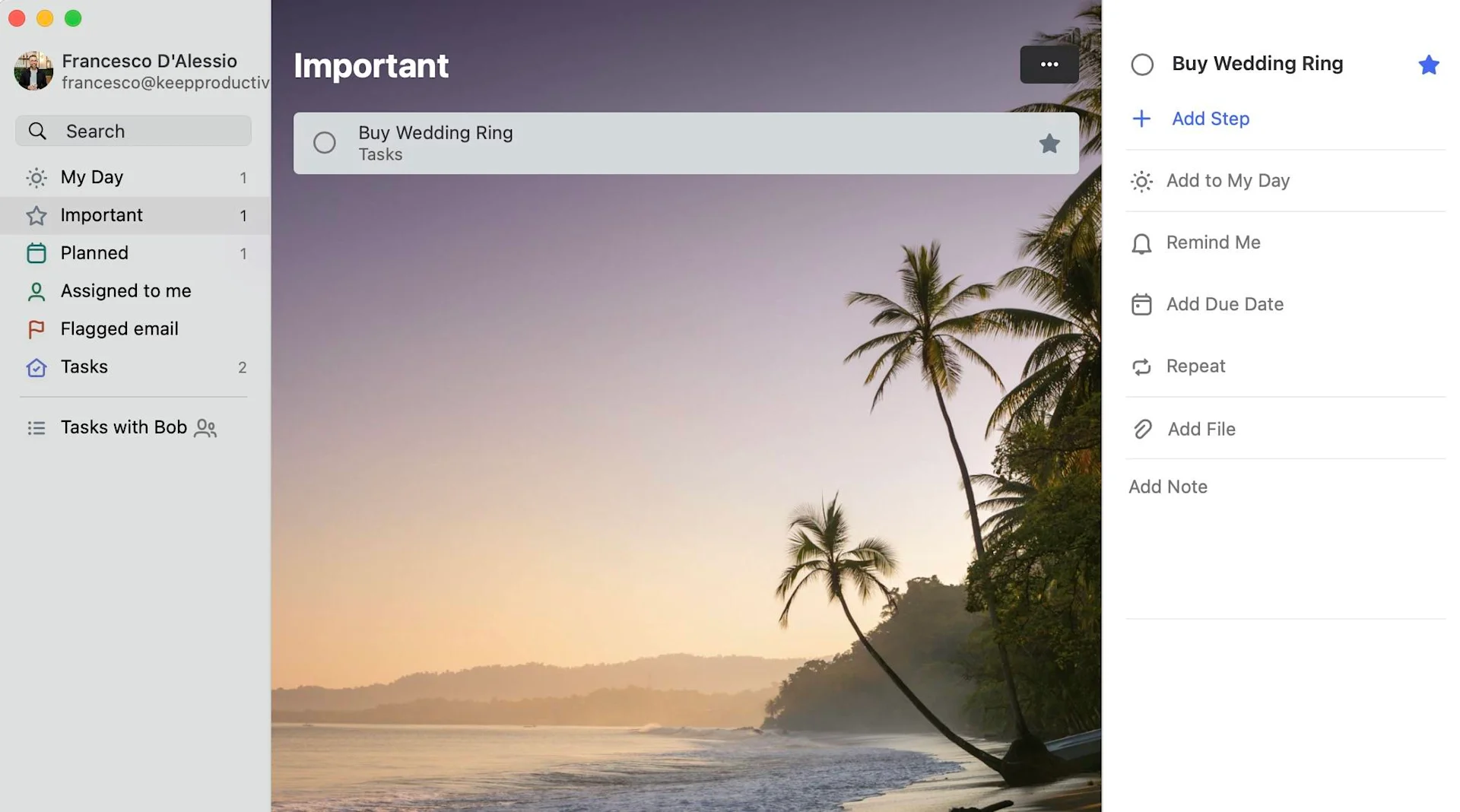 Microsoft To-Do Tasks