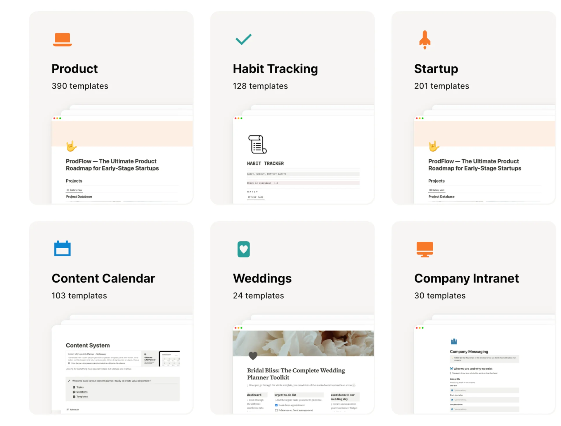 Featured on the Notion Templates Gallery