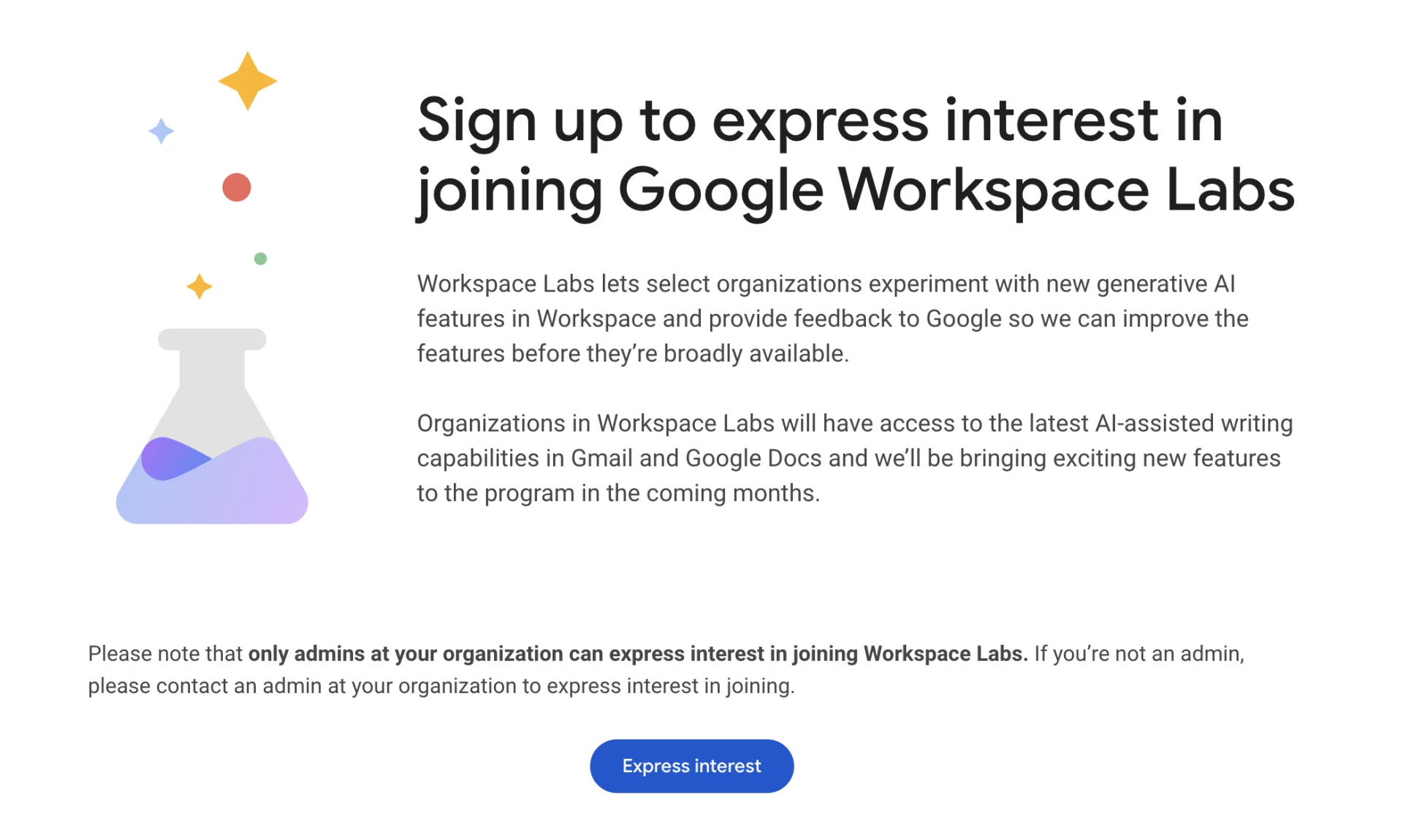 Google Help Me Write, Labs, Google Workspace