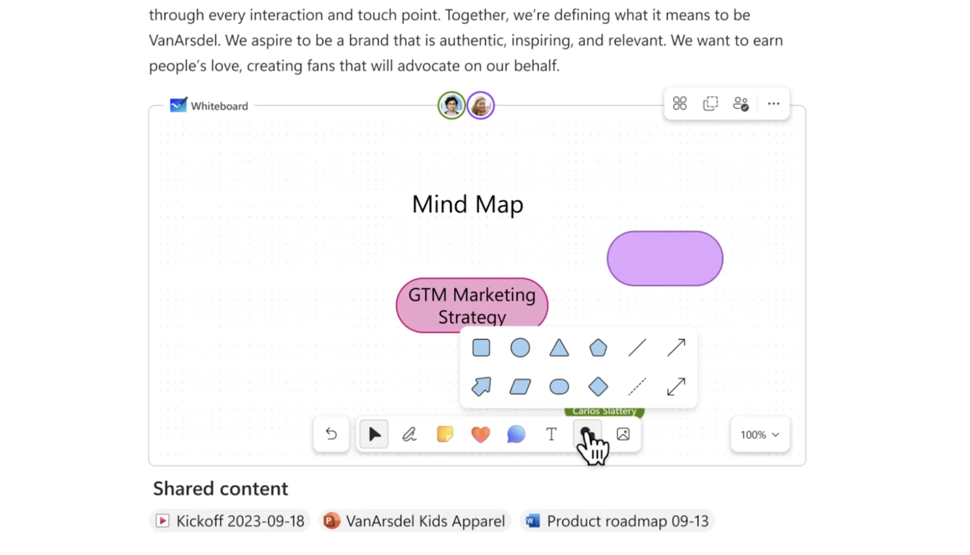 Microsoft Loop Whiteboards