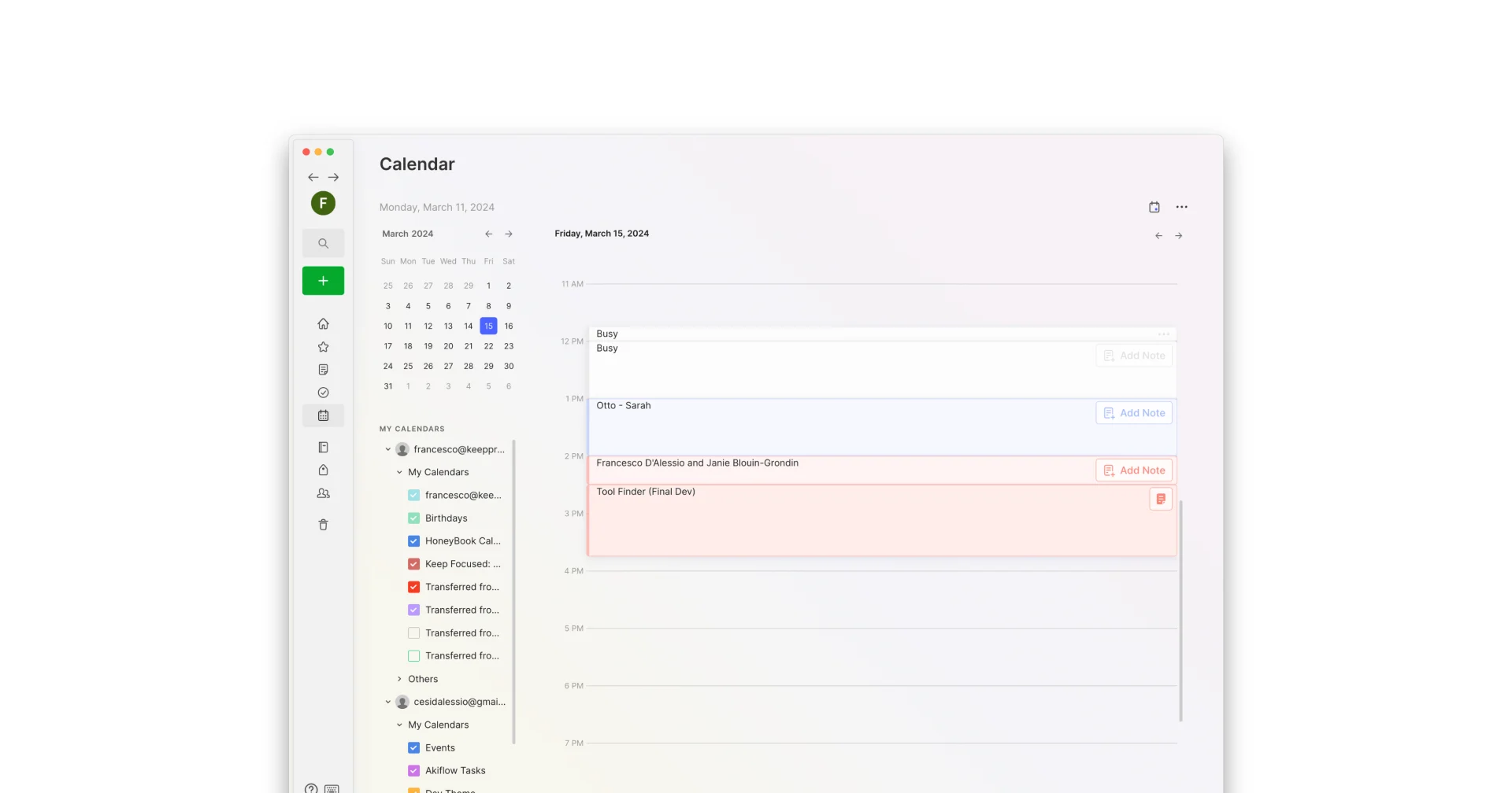 Evernote Calendar Announcement, March 11th