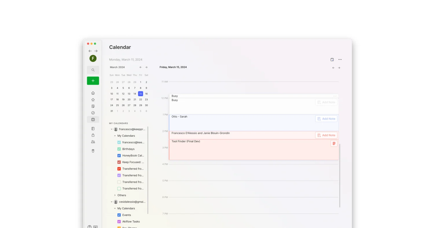Evernote Calendar - Microsoft Outlook
