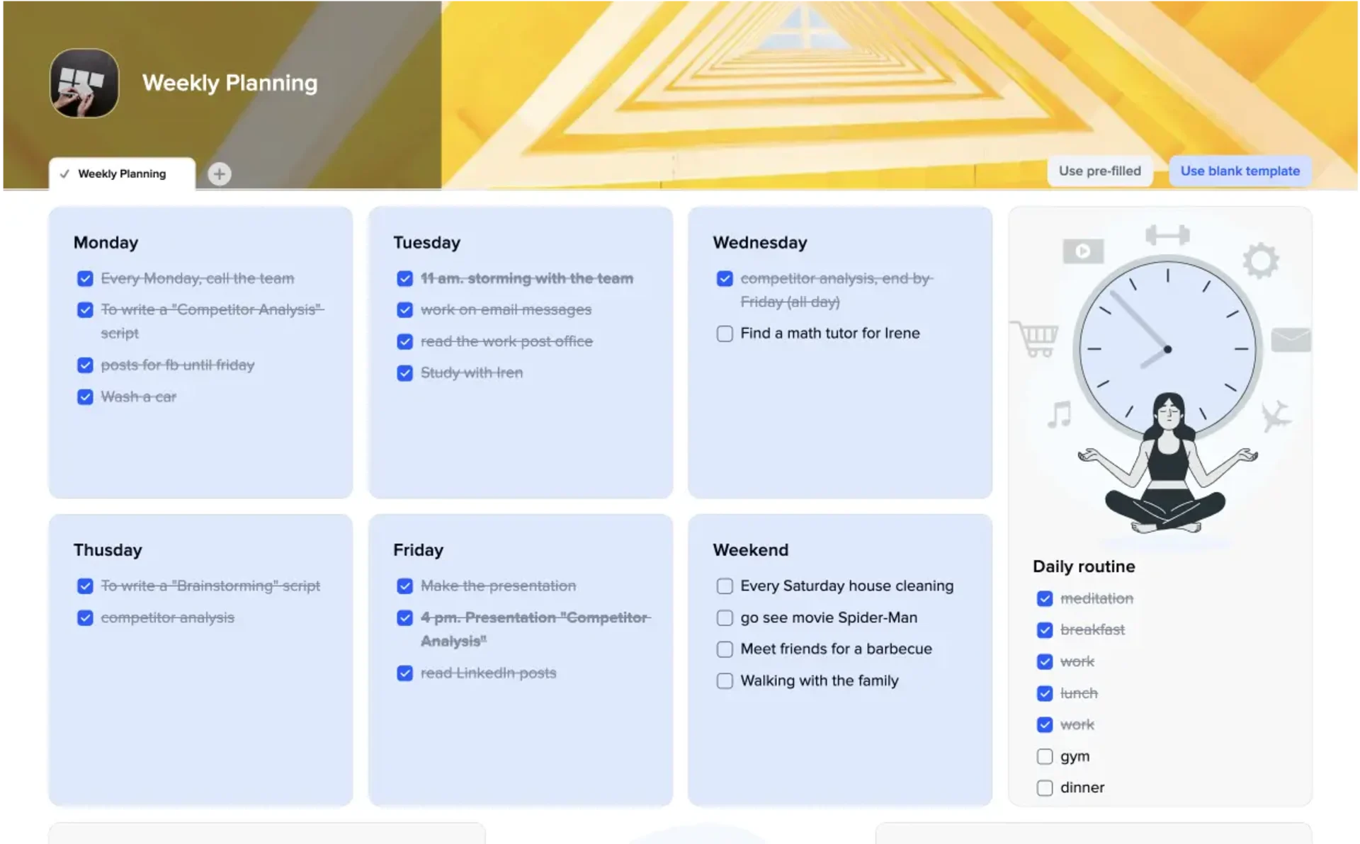 Week Planner, Notion Alternative, xTiles