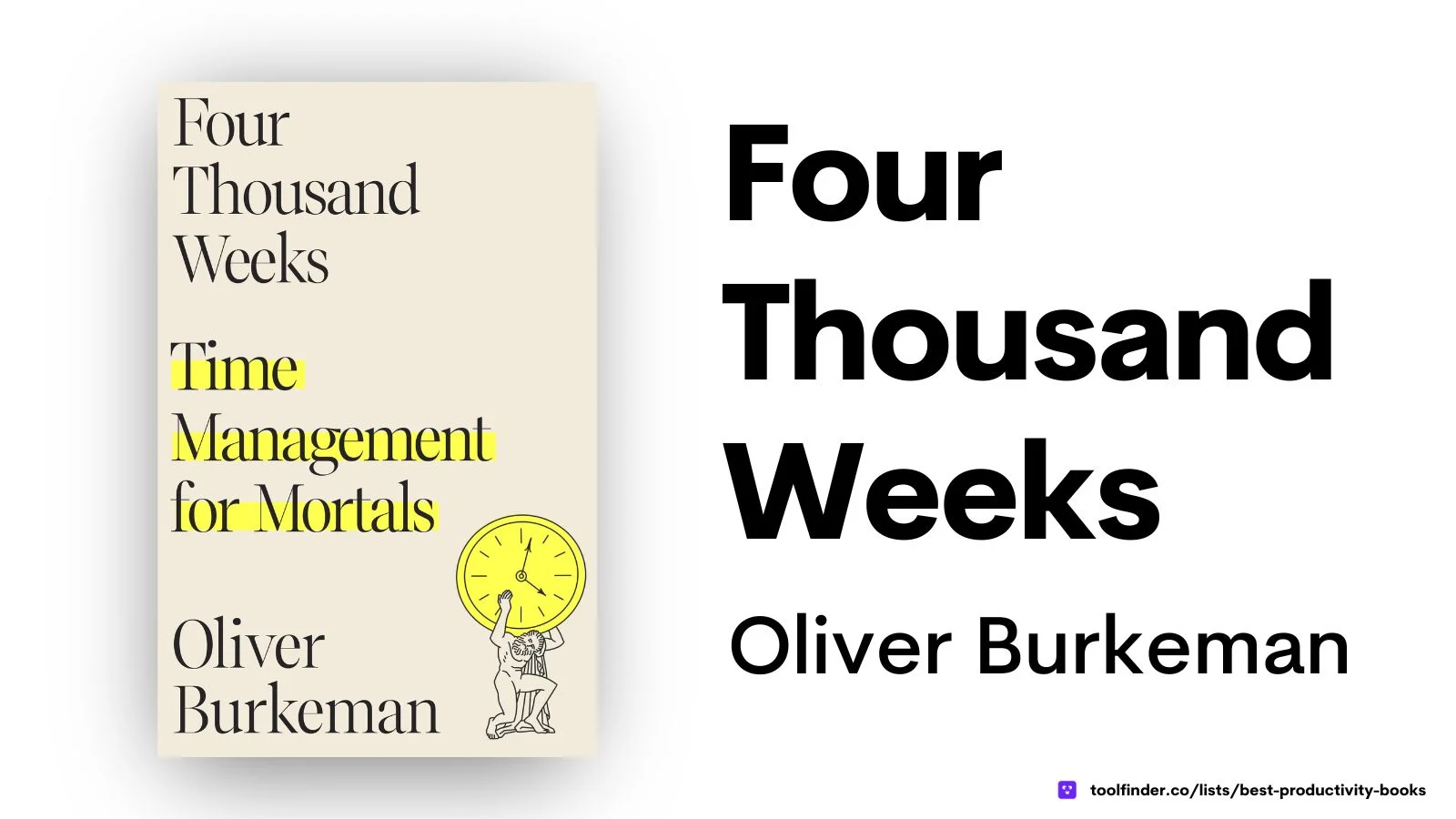 Four Thousand Weeks by Oliver Burkeman is about making the most of the time you have to create a more fulfilling life.