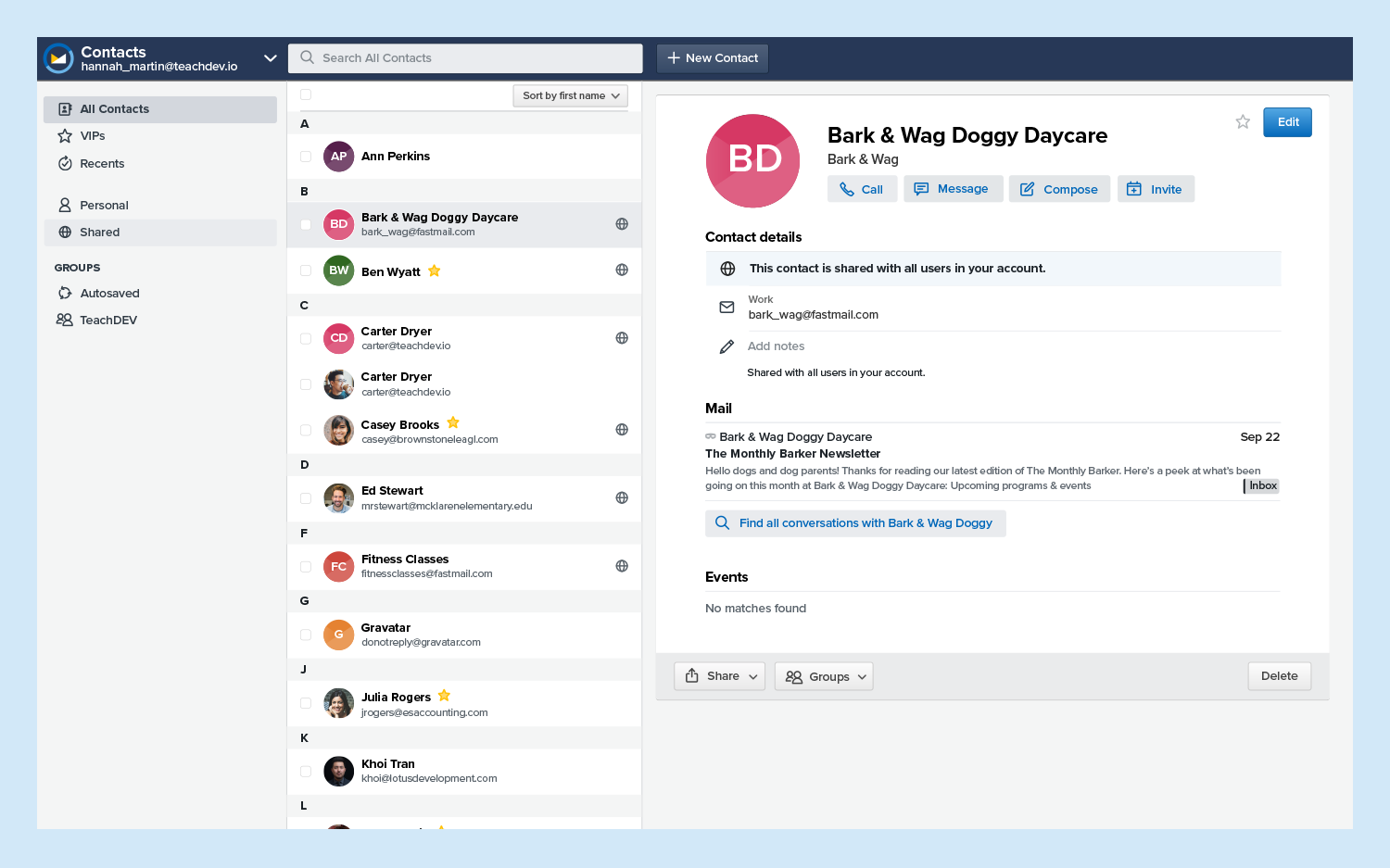 Fastmail Contact Page
