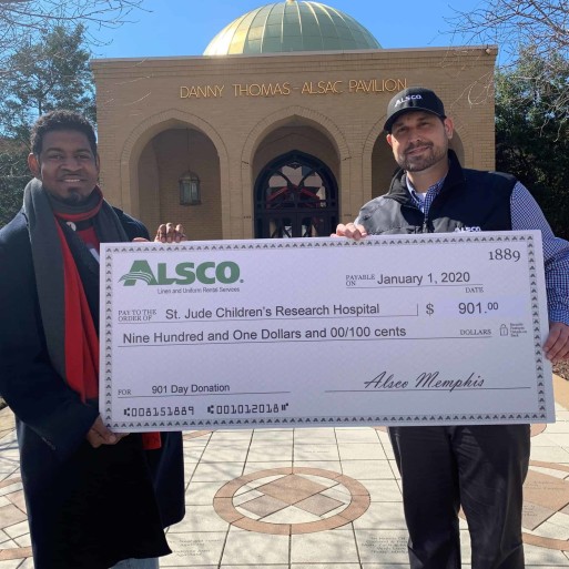 Alsco Memphis Donates to St. Jude Children’s Research Hospital