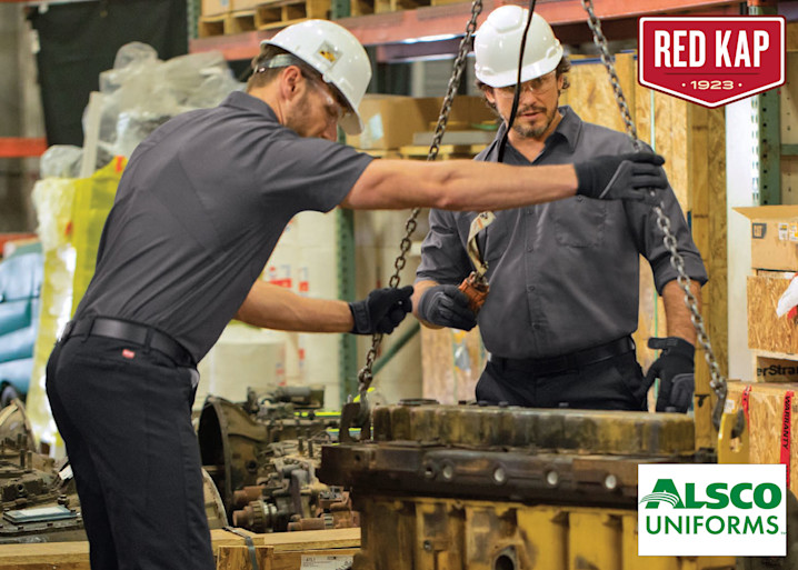 Workers wearing Mimix uniforms