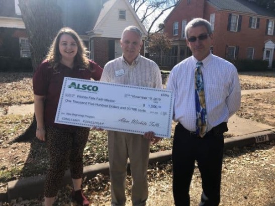 Alsco Wichita Falls Donates to the Wichita Falls Faith Mission