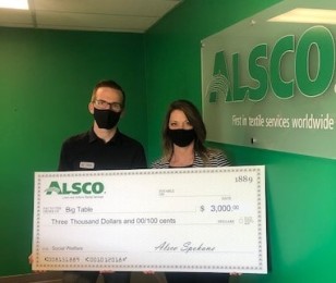 Alsco donates to Big Table