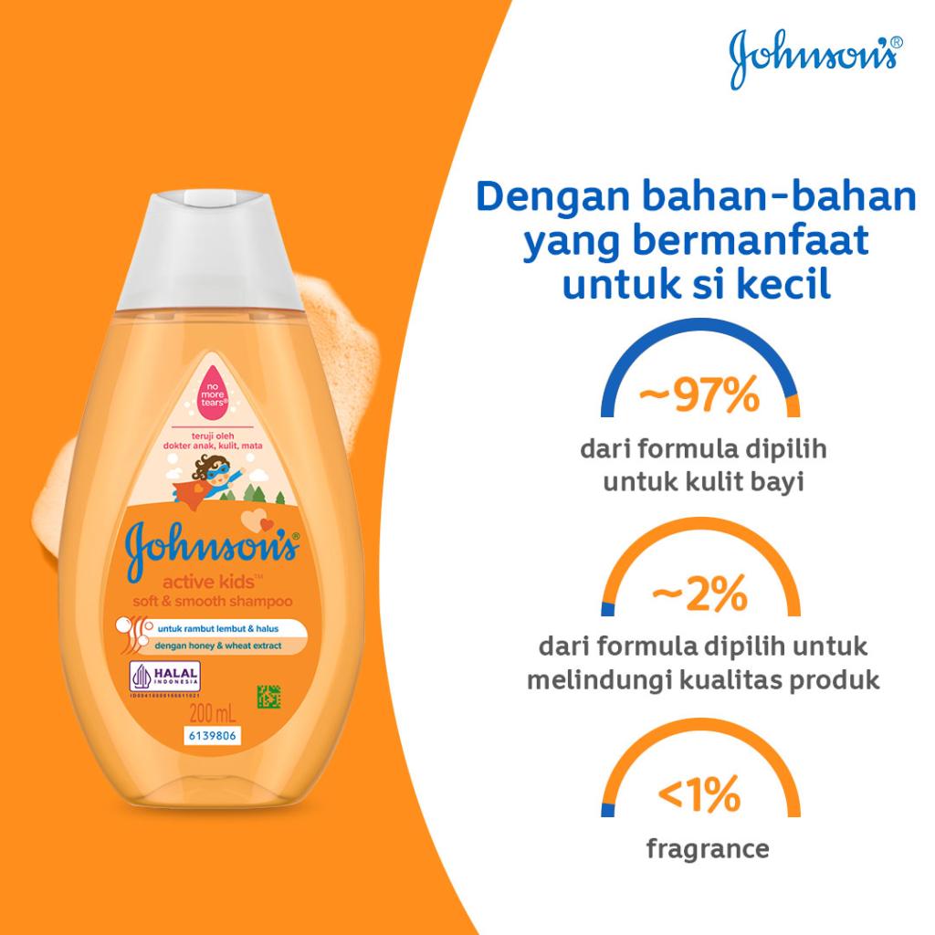 JOHNSON'S Active Kids™ Soft & Smooth Shampoo image 3