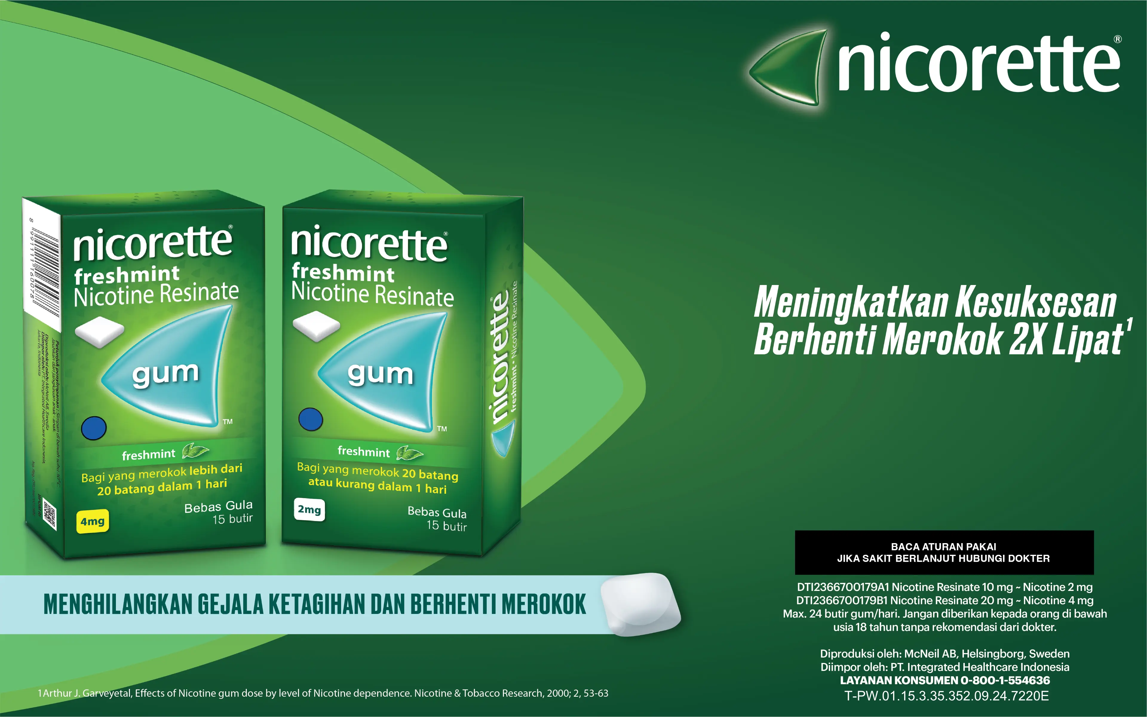 NICORETTE® FRESHMINT CHEWING GUM
