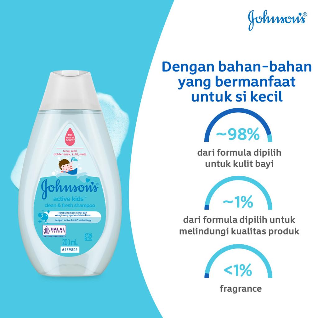 JOHNSON'S® Active Kids™ Clean & Fresh Shampoo image 3