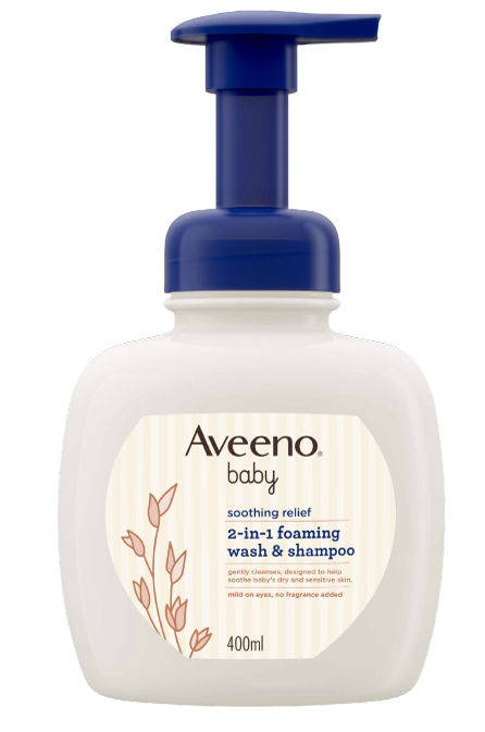 AVEENO® BABY Soothing Relief 2-in-1 Foaming Wash & Shampoo 400ml