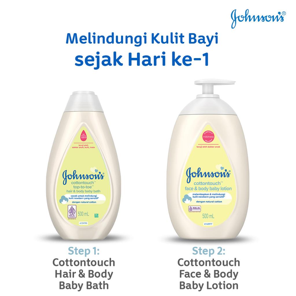 JOHNSON'S® Cottontouch™ Top-To-Toe  hair & body baby bath image 5