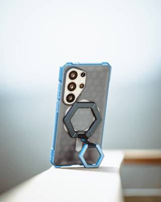 UAG Essential Armor Galaxy S26 Ultra Case Galaxy S26 Ultra in Ash lifestyle view