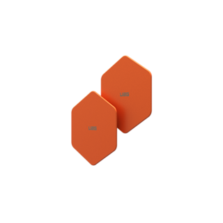 UAG Metal Hexagon Sticker (2 Pack) Magnetic Sticker case in Orange