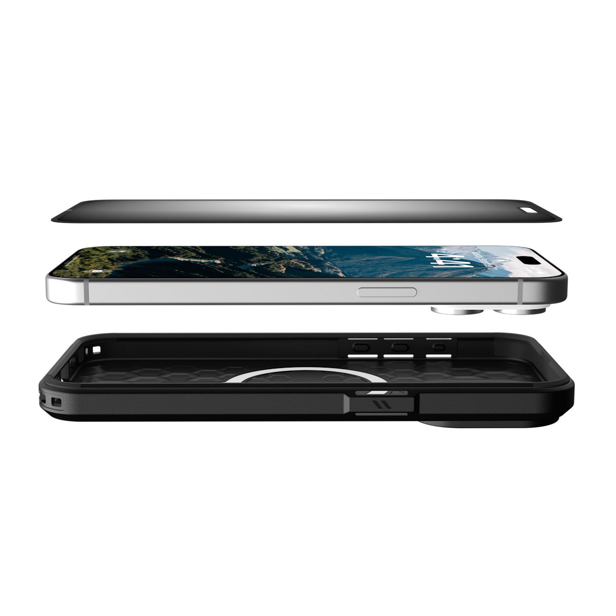 Removable & Reusable 2-Way Privacy Screen For iPhone 15 Pro Max
