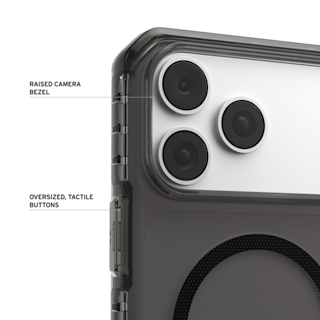 UAG Plyo LT iPhone 18 Pro Max Case iPhone 18 Pro Max in Ash/Black detail view