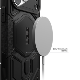 UAG Monarch Pro iPhone 18 Pro Max Case iPhone 18 Pro Max in Carbon Fiber detail view