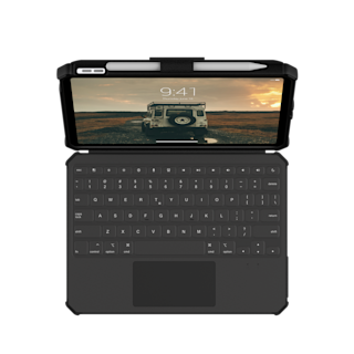 UAG Rugged USB-C Keyboard iPad 11" (A16)(11th Gen, 2025) Folio Case iPad 11" (A16) (11th Gen, 2025) in Black