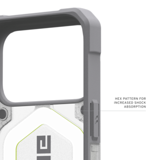 UAG Pathfinder Clear iPhone 18/17 Pro Case iPhone 18 Pro in Active Neon detail view