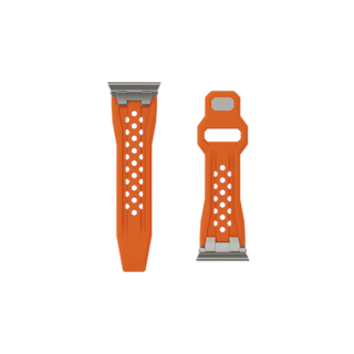 UAG Monarch Strap for Apple Watch Ultra 3, Ultra 2, Ultra Apple Watch Ultra 3/Ultra 2/Ultra case in Orange/Titanium