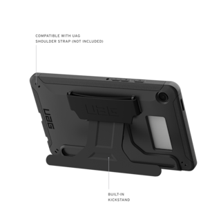 UAG Scout Galaxy Tab A9 8.7” with Kickstand & Hand Strap Case Tab A9 8.7” in Black