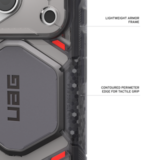 UAG Monarch Pro Veil iPhone 18 Pro Case iPhone 18 Pro in Veil Ash detail view