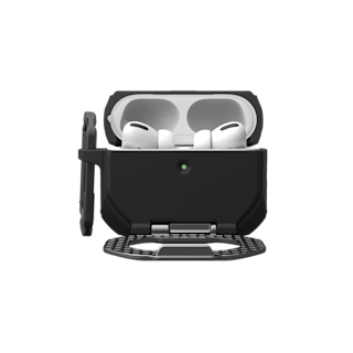 UAG Monarch Case for AirPods Pro (3rd Gen, 2025) AirPods Pro (3rd Gen) in Black/Silver detail view