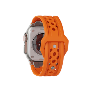 UAG Monarch Strap for Apple Watch Ultra 3, Ultra 2, Ultra Apple Watch Ultra 3/Ultra 2/Ultra case in Orange/Titanium