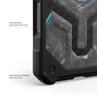 UAG Forged Carbon Fiber iPhone 17 Pro Max Case - Limited Edition Monarch Pro iPhone 17 Pro Max in Forged Carbon Fiber/Blue