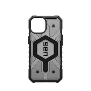 UAG Pathfinder Clear iPhone 15 Case iPhone 15 in Ash detail view