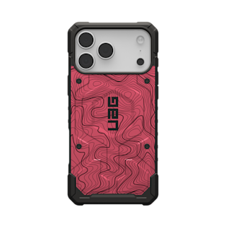 UAG Pathfinder Case With MagSafe For Apple iPhone - Pink Topography 2 iPhone 17 Pro Max in iPhone 17 Pro Max