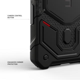 UAG Monarch Pro Kevlar iPhone 18 Pro Case iPhone 18 Pro in Kevlar® Black detail view