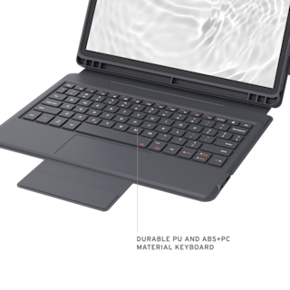 UAG Wireless Keyboard Case with Trackpad Galaxy Tab A9+ Plus Case Tab A9+ 11" in Charcoa detail view