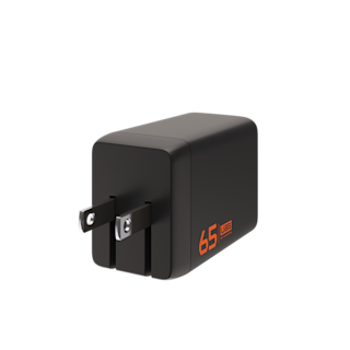 UAG 65W 3-Port Wall Charger with Two 6ft Cable Bundle Power Cable case in Black