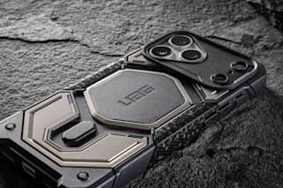 UAG Monarch Pro iPhone 18 Pro Case iPhone 18 Pro in Carbon Fiber lifestyle view