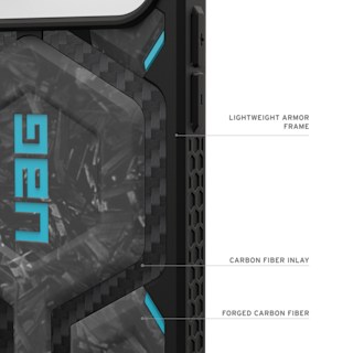 UAG Forged Carbon Fiber iPhone 17 Pro Max Case - Limited Edition Monarch Pro iPhone 17 Pro Max in Forged Carbon Fiber/Blue