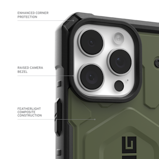 UAG Pathfinder iPhone 16 Pro Max Case iPhone 16 Pro Max in Olive Drab detail view