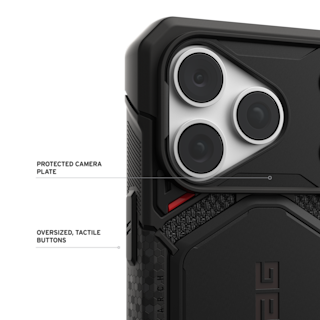 UAG Monarch Pro Kevlar iPhone 18 Pro Case iPhone 18 Pro in Kevlar® Black detail view