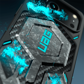 UAG Forged Carbon Fiber iPhone 17 Pro Case - Limited Edition Monarch Pro iPhone 17 Pro in Forged Carbon Fiber/Blue lifesty...