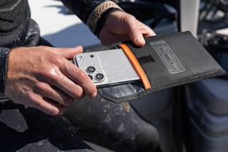 UAG Phone Recovery Pouch made with DRYOUT® Active Moisture-Removal Technology™ Backpacks case in Black lifestyle view