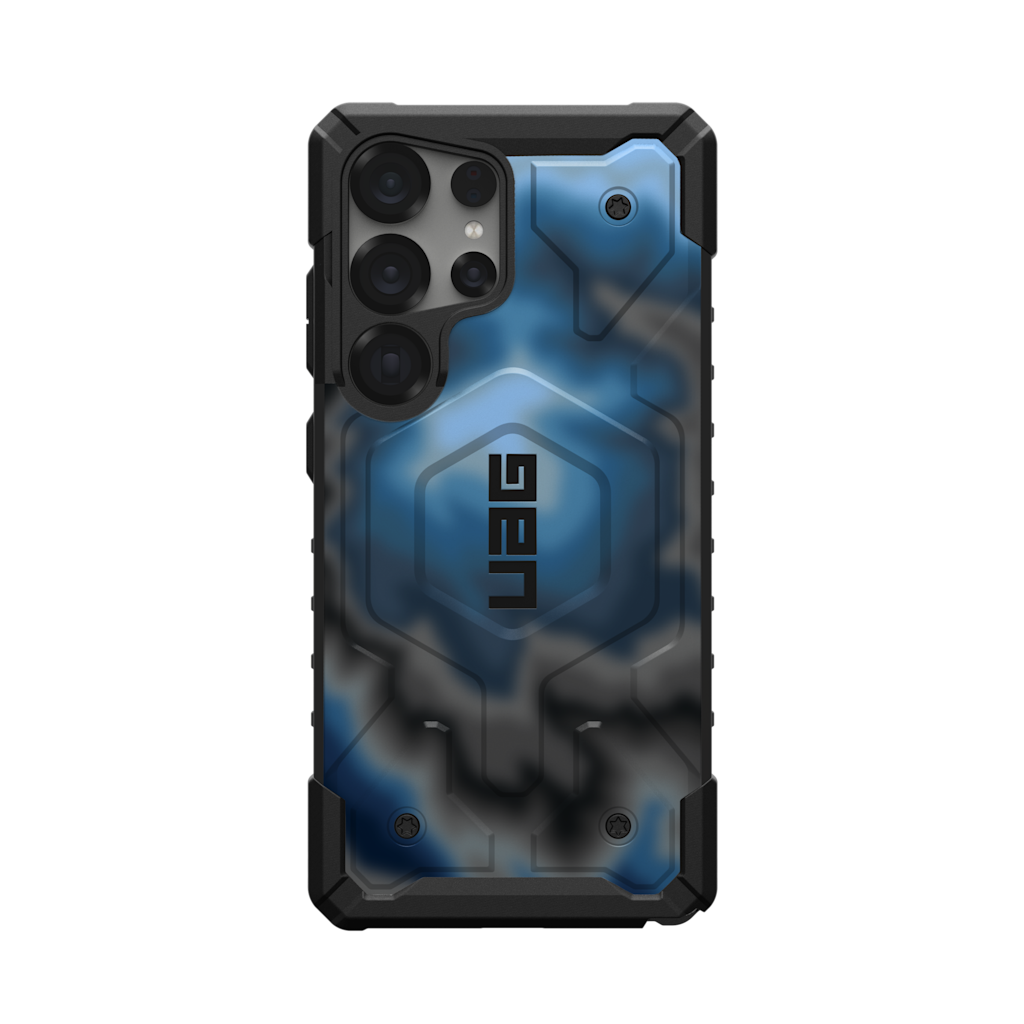 Steel Blue Camouflage Lava Samsung Case (select model)