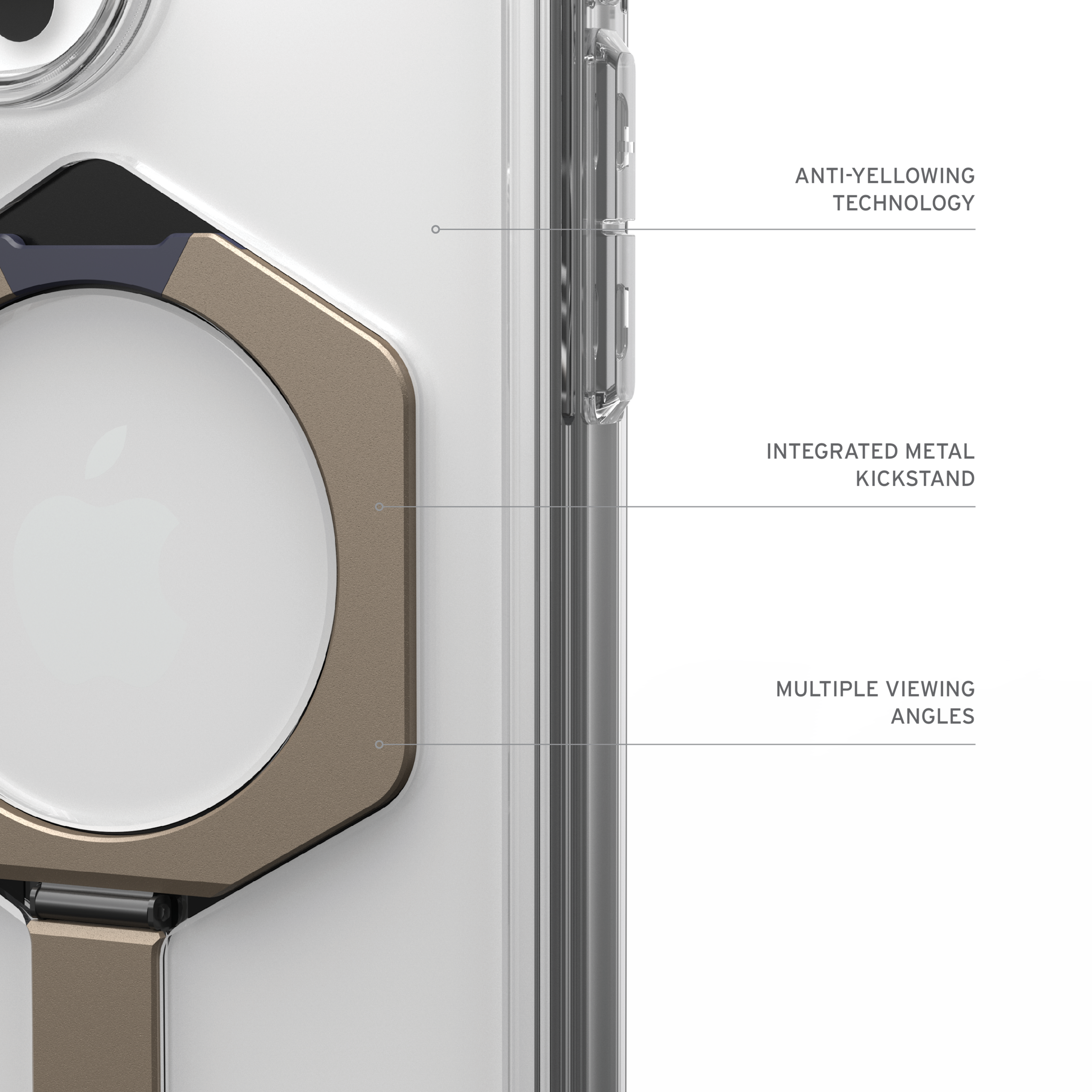 iPhone 16 Pro Max Case For MagSafe Built-in Kickstand Plyo XTE