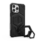 iPhone 16 Pro Max - Monarch Pro MagSafe Carbon Fiber Case + Black Ring Stand