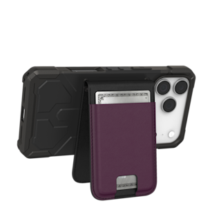 UAG Metropolis Vegan Leather MagSafe Wallet Wallets case in PU Deep Purple Synth