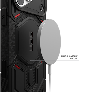 UAG Monarch Pro Kevlar iPhone 18 Pro Max Case iPhone 18 Pro Max in Kevlar® Black detail view