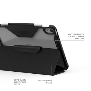 UAG Plyo LT iPad Air 11" (M2, 6th Gen, 2024) Folio Case iPad Air 11" (M2, 6th Gen, 2024) in Ice/Black